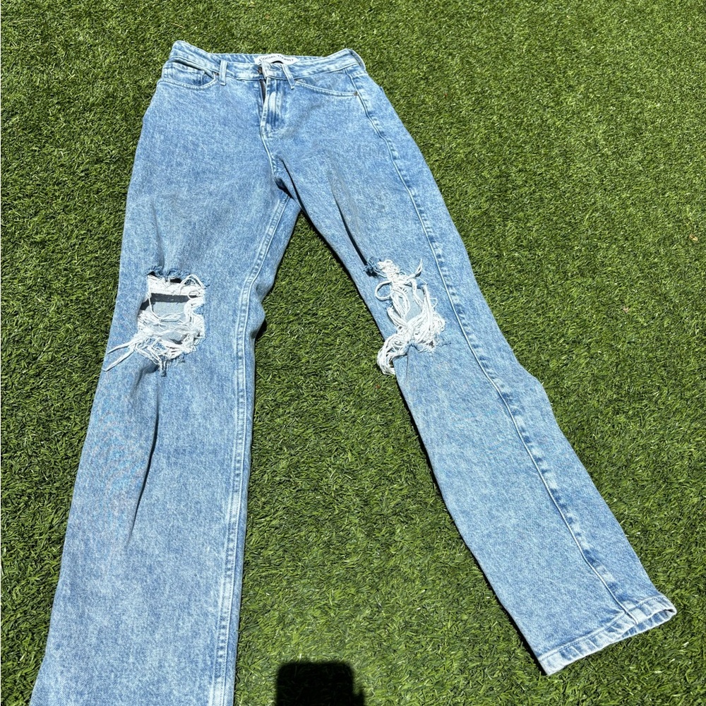 Ripped Blue Women's Jeans